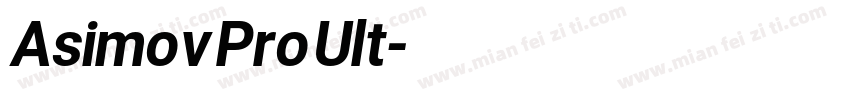 Asimov Pro Ult字体转换